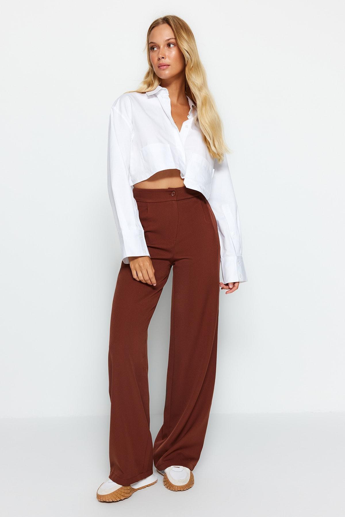 Orange Wide Leg Pants, , large image number 3