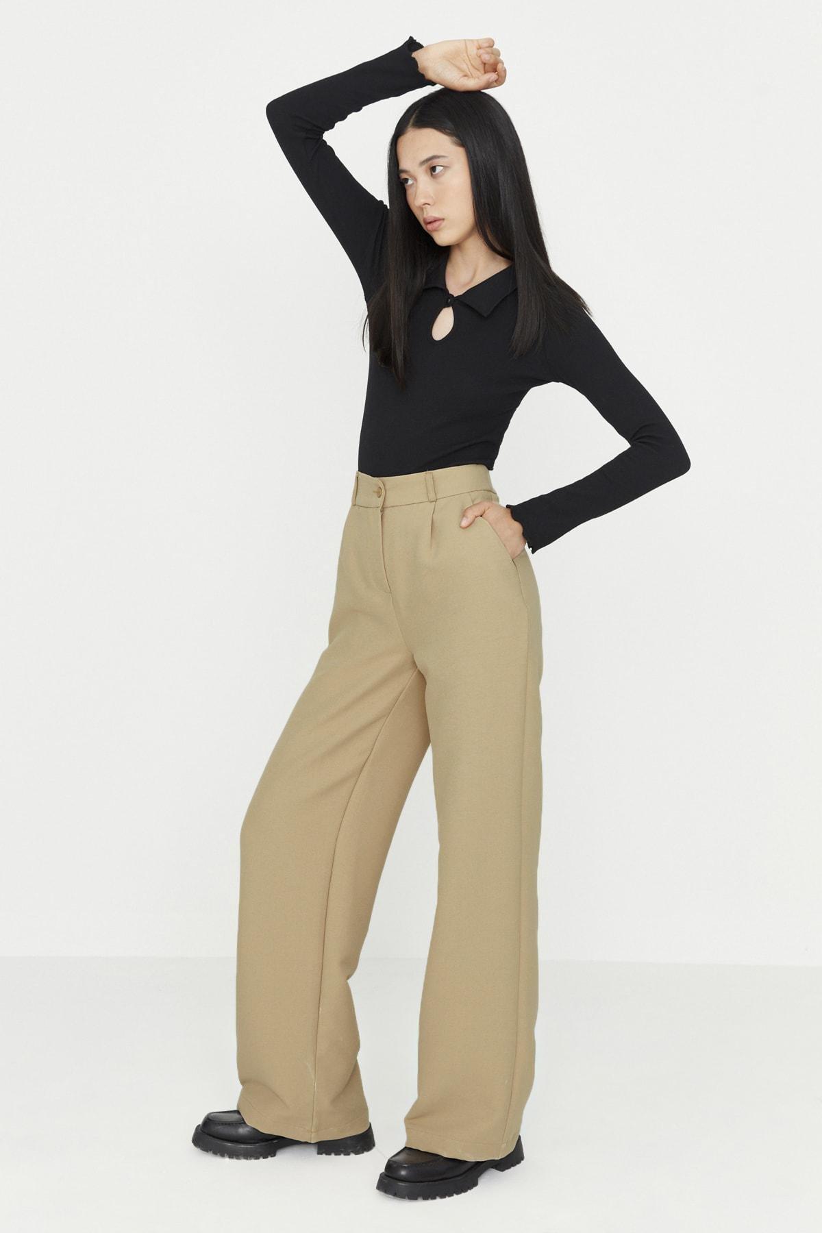 Orange Wide Leg Pants, , large image number 4