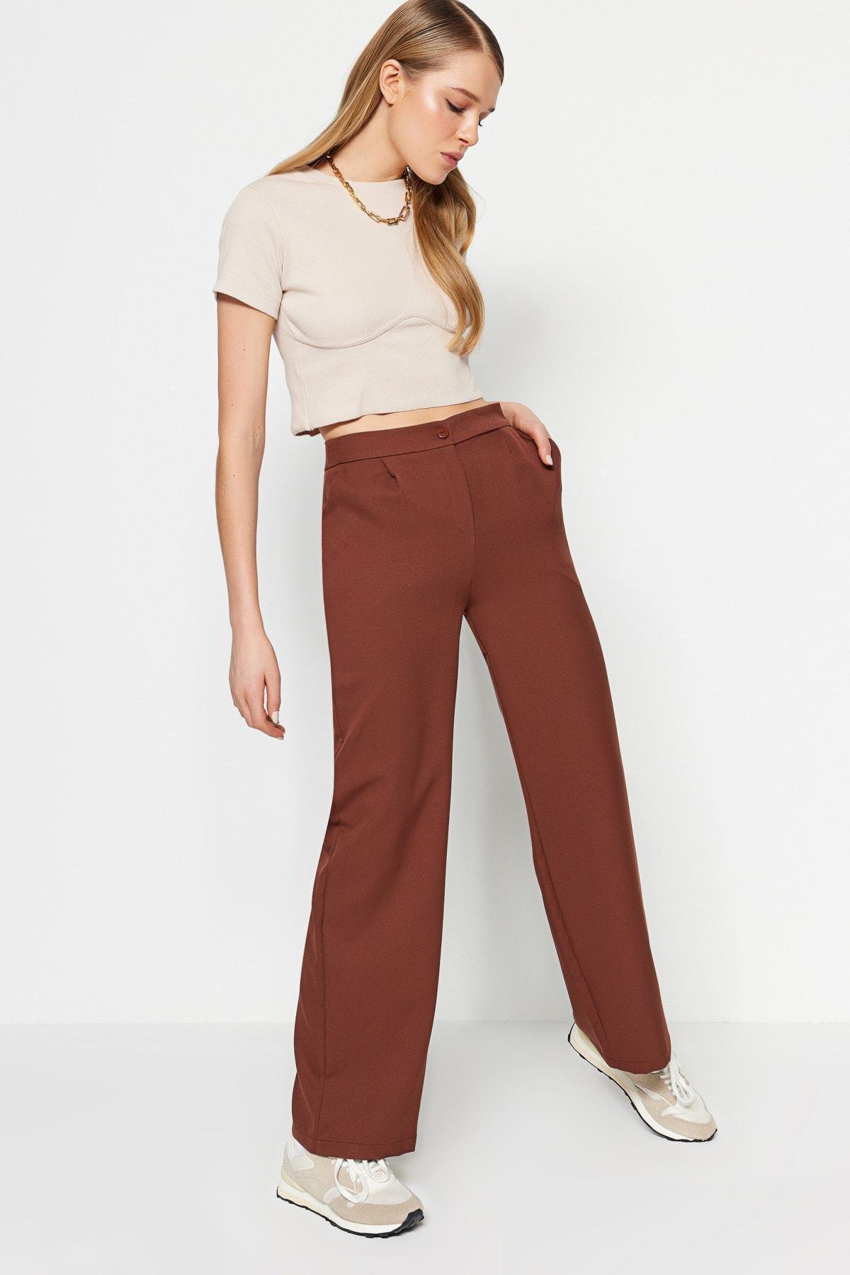 Orange Wide Leg Pants, , large image number 5