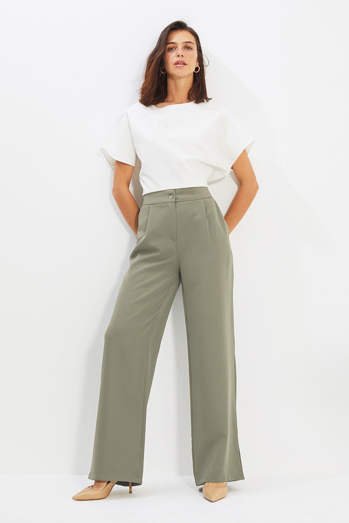 Navy Wide Leg Pants, , large image number 2