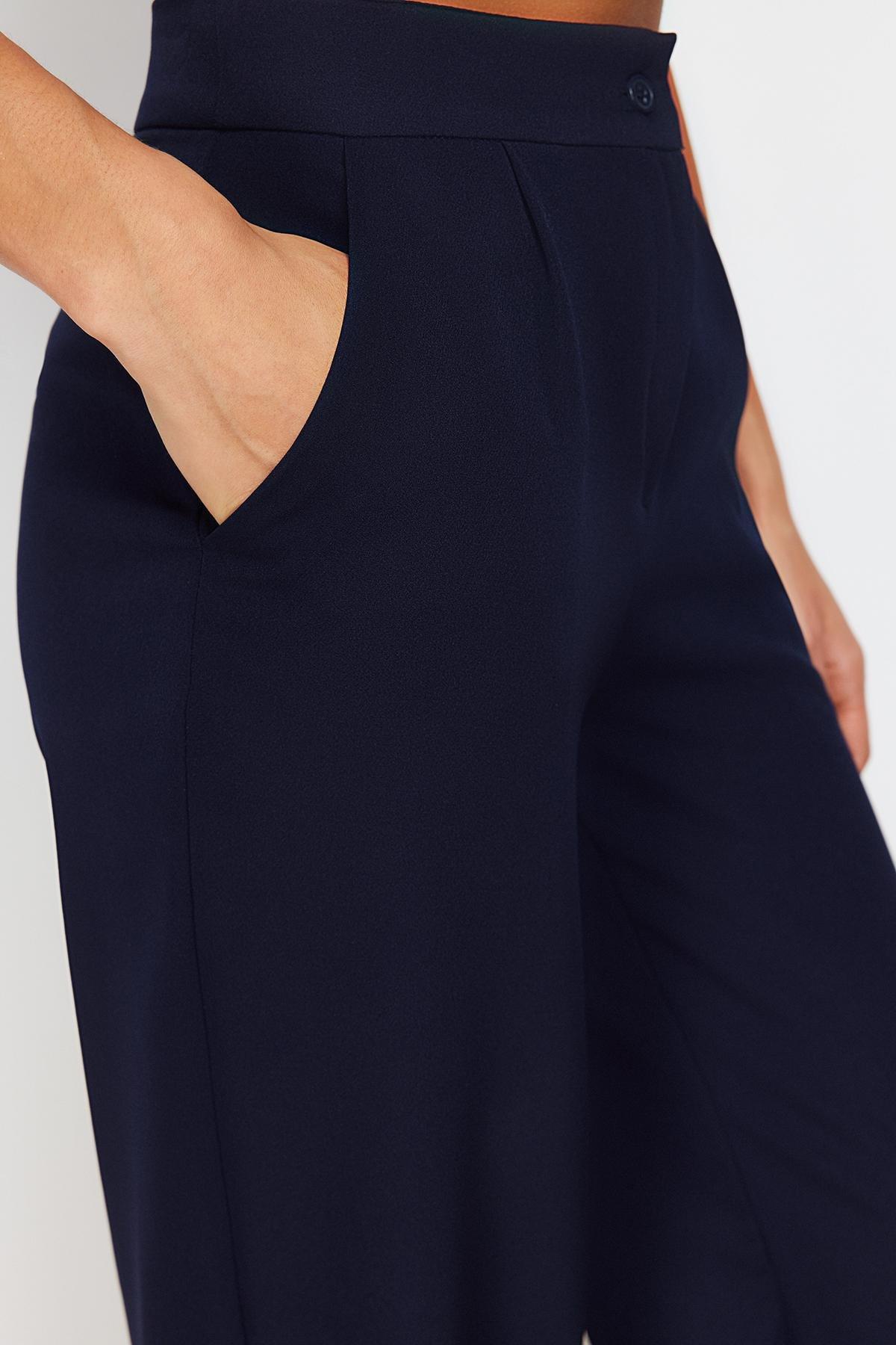 Navy Wide Leg Pants, , large image number 13
