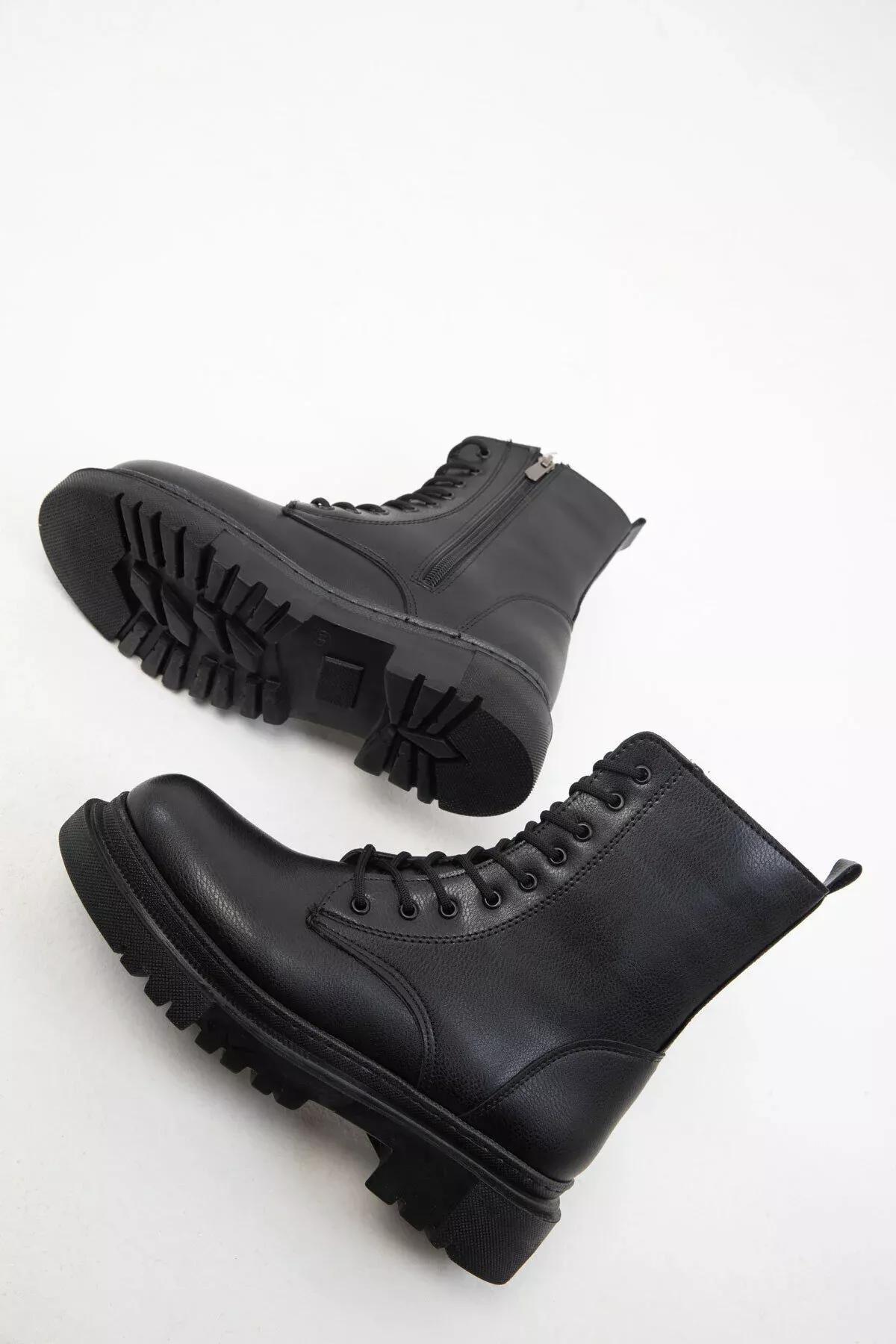 Black Ankle Boots, BLACK, large image number 5