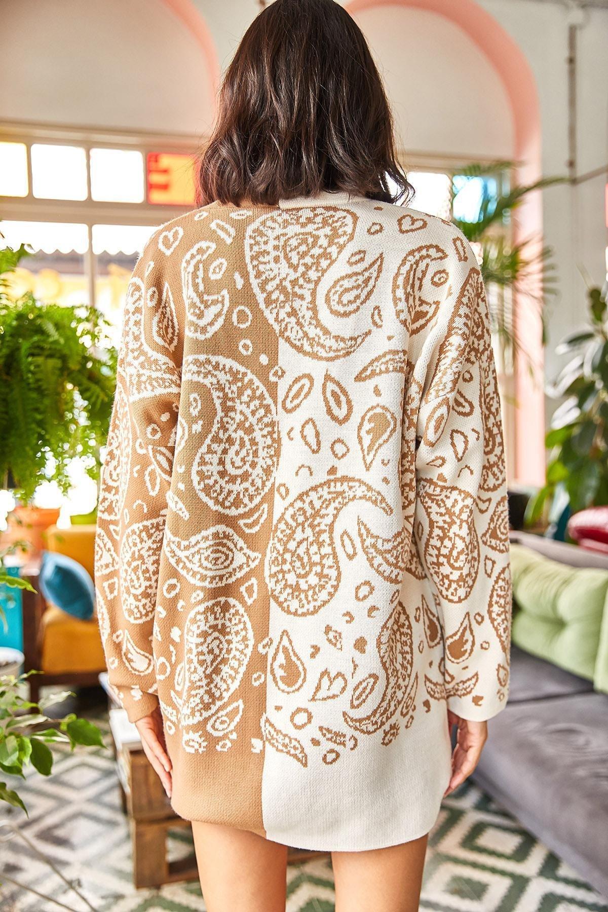 Multicoloured Oversized Knitwear Cardigan, , large image number 6