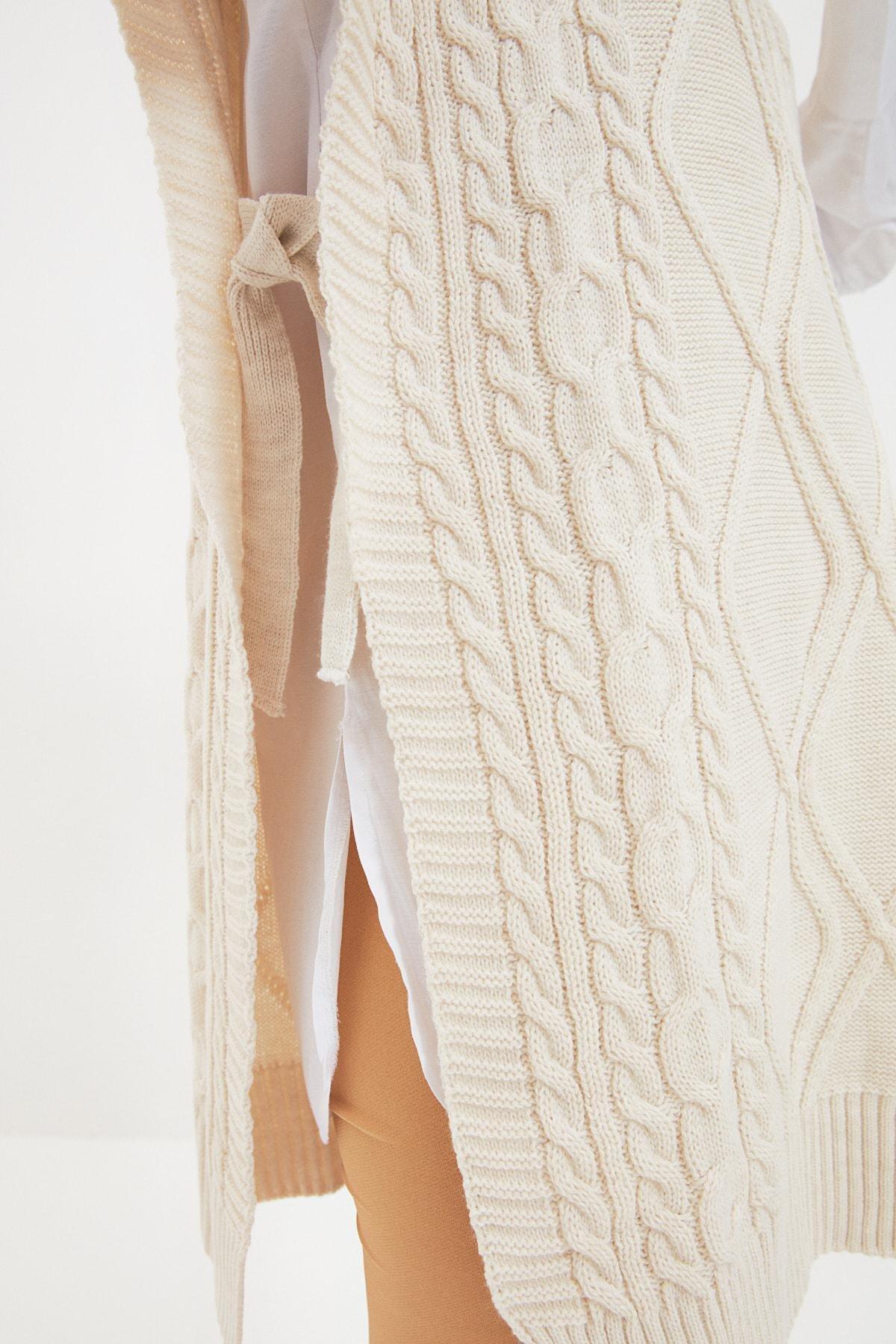 Beige Crew Neck Sweater, , large image number 3