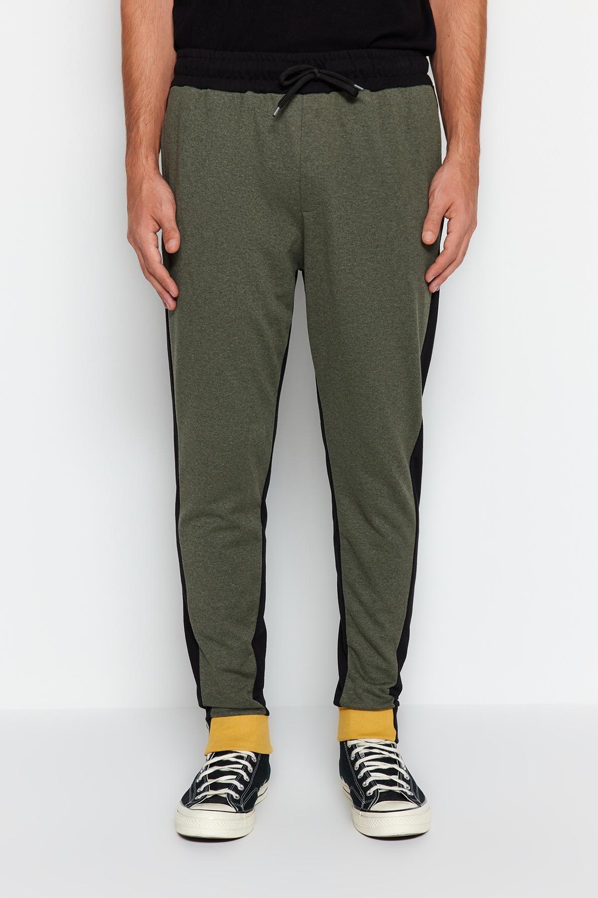 Khaki Slim Sweatpants, , large image number 4