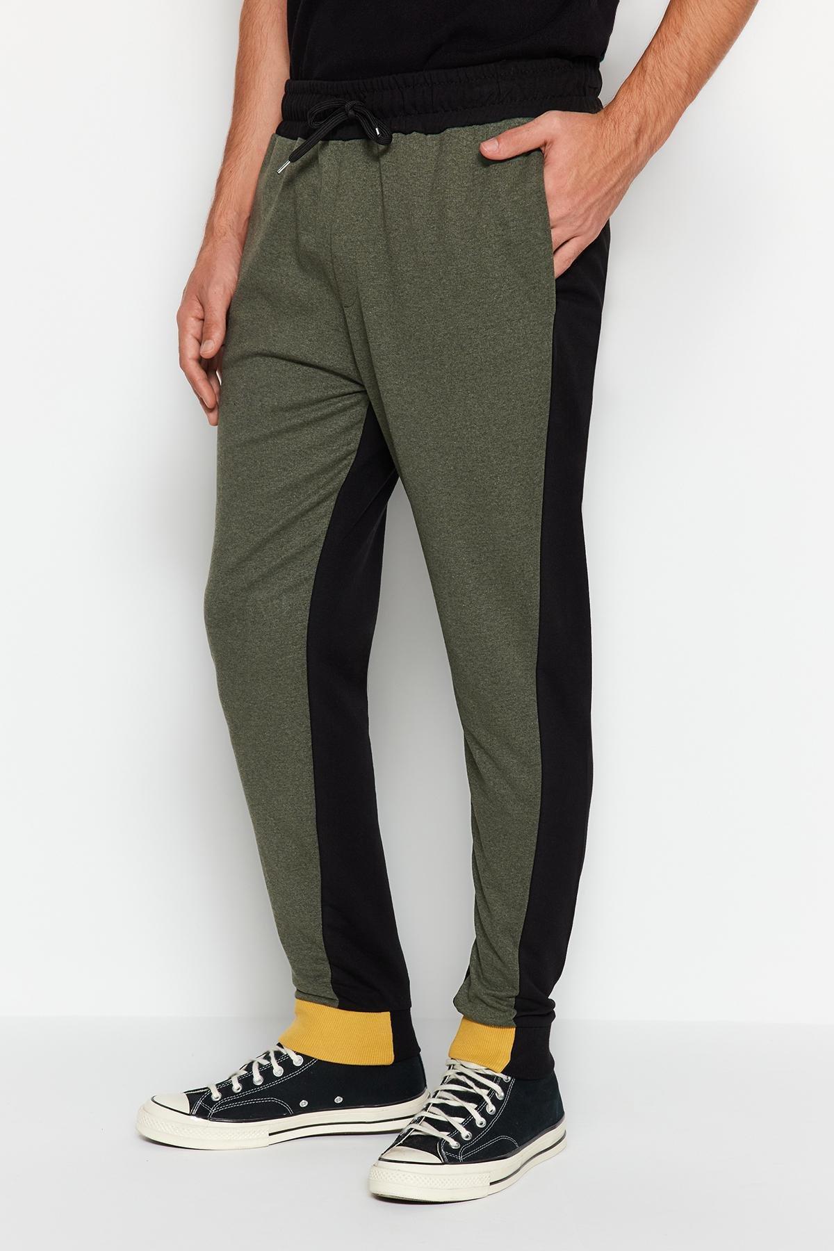 Khaki Slim Sweatpants, , large image number 6