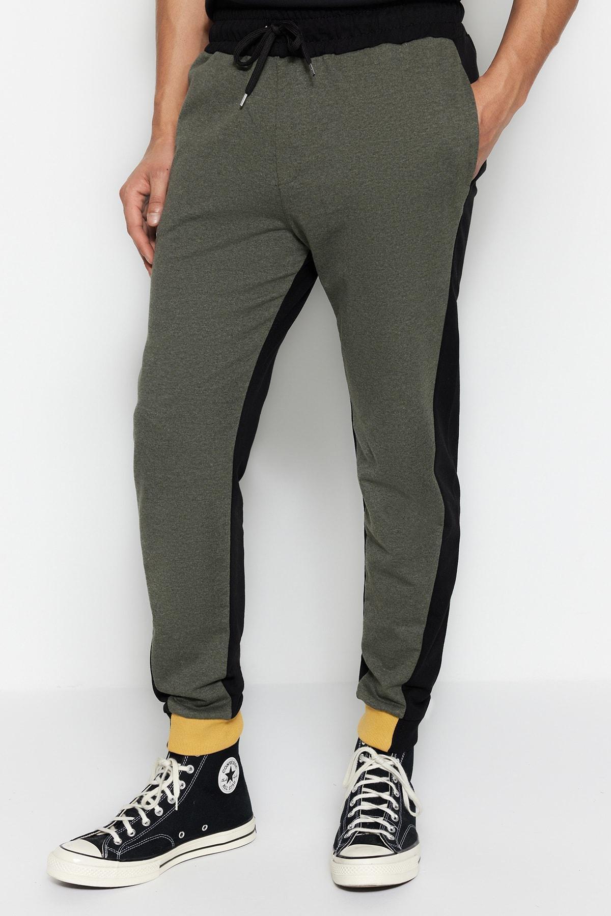 Khaki Slim Sweatpants, , large image number 9