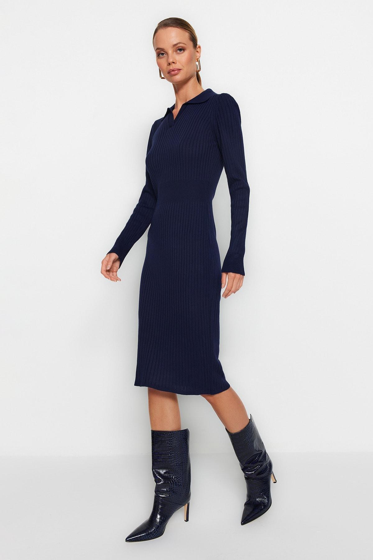 Navy Bodycon Dress, Dark blue, large image number 2