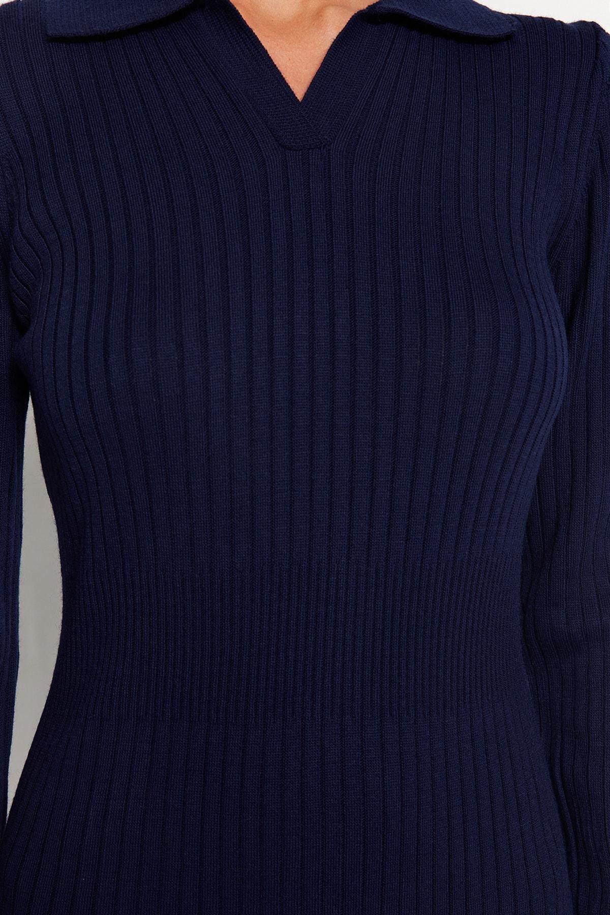 Navy Bodycon Dress, Dark blue, large image number 5