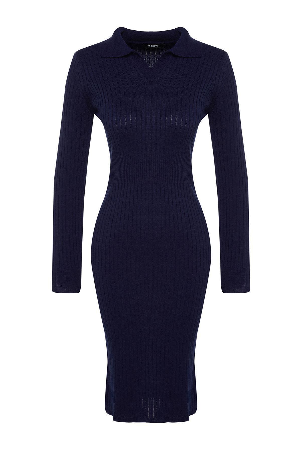 Navy Bodycon Dress, Dark blue, large image number 6