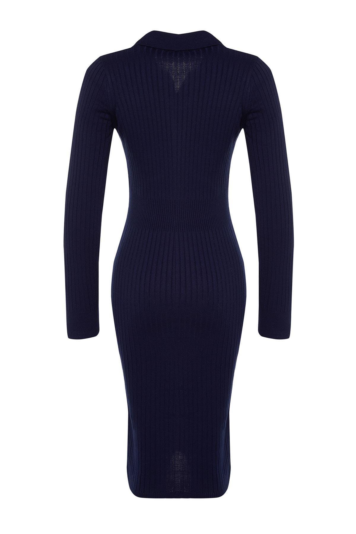 Navy Bodycon Dress, Dark blue, large image number 7