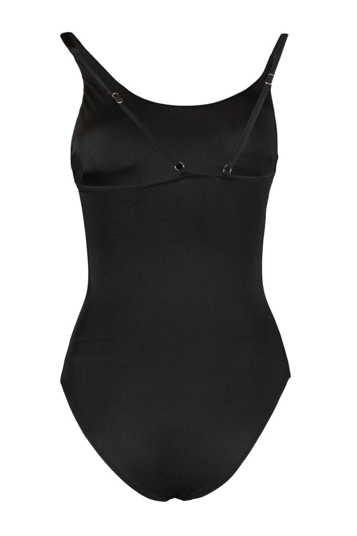 Trendyol - Black One-Shoulder Swimsuit