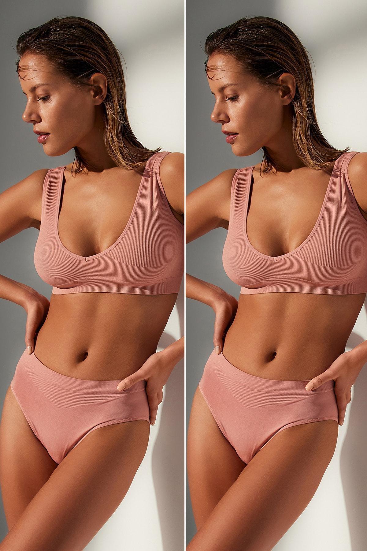 Pink Seamless Panties, Set Of 2, , large image number 0