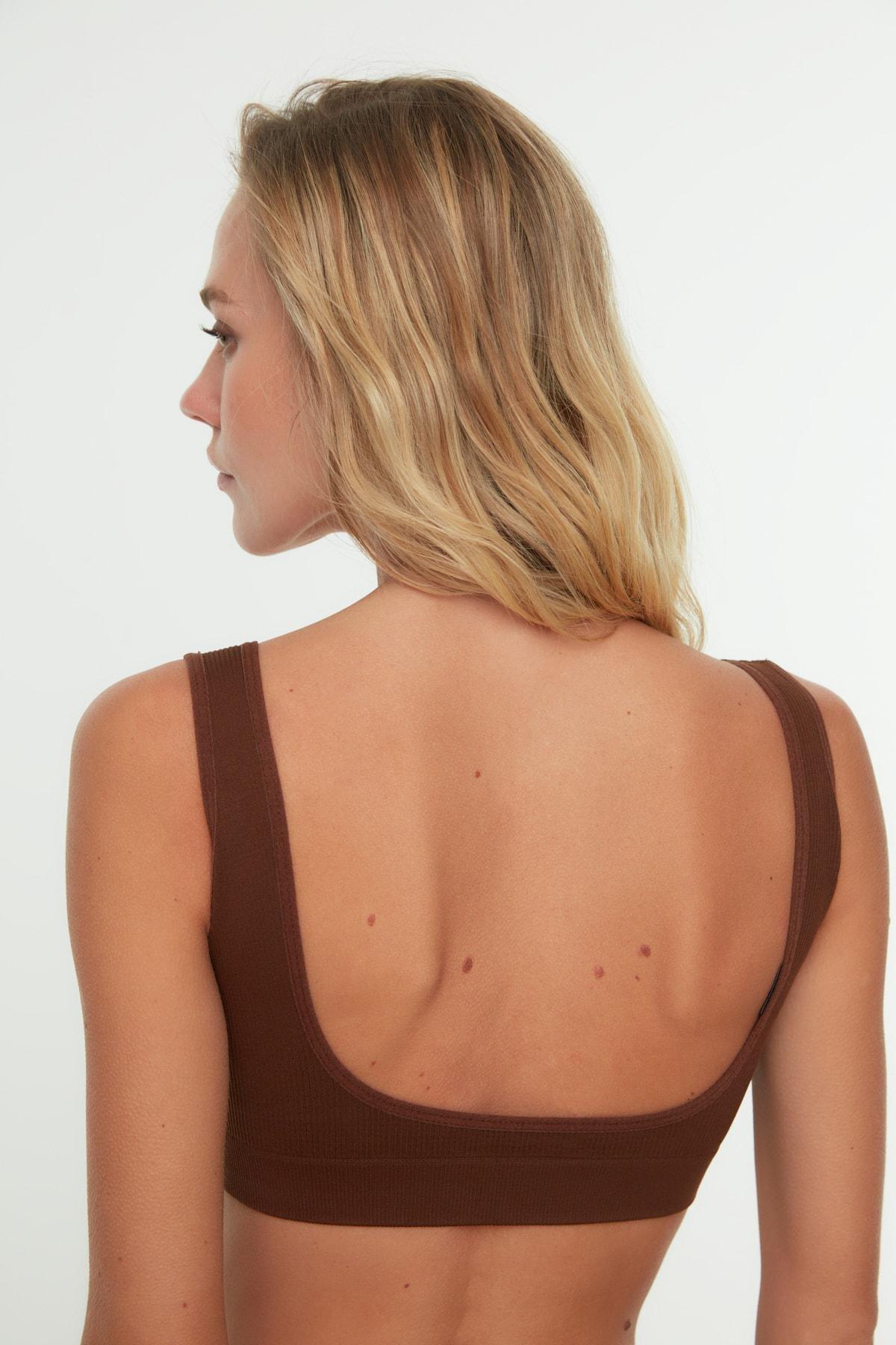 Brown Bralette Bra, , large image number 6