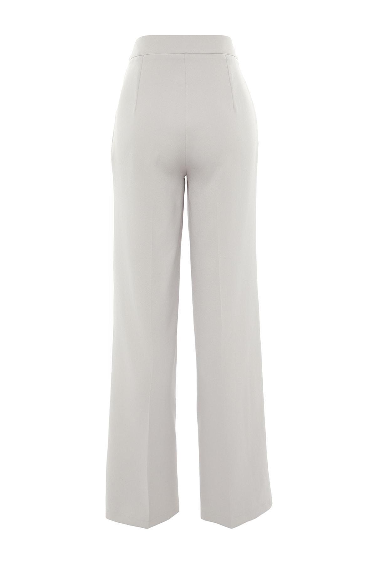 Grey Wide Leg Pants, , large image number 6