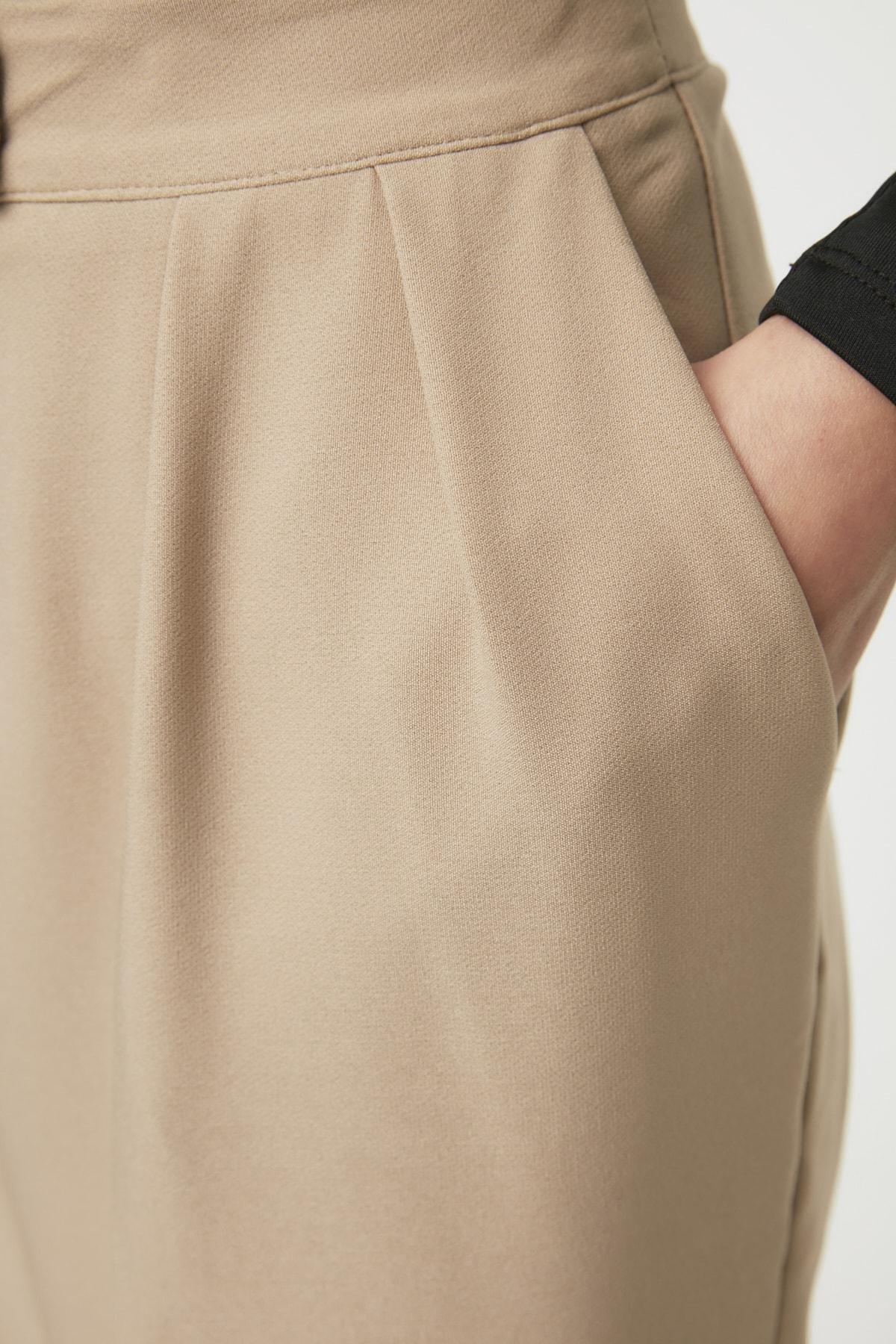 Mink Wide Leg High Waist Woven Trousers, , large image number 6