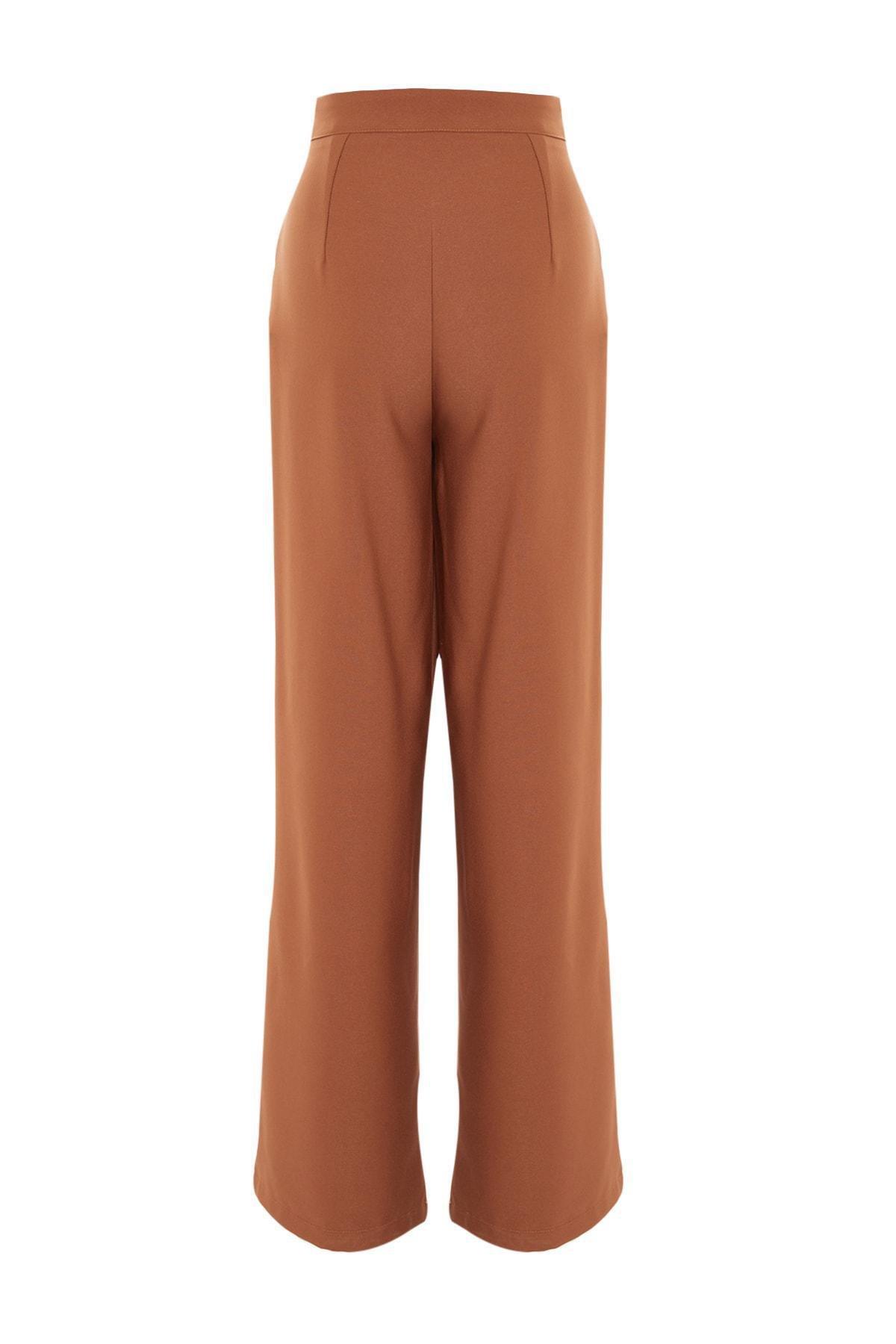 Mink Wide Leg High Waist Woven Trousers, , large image number 12