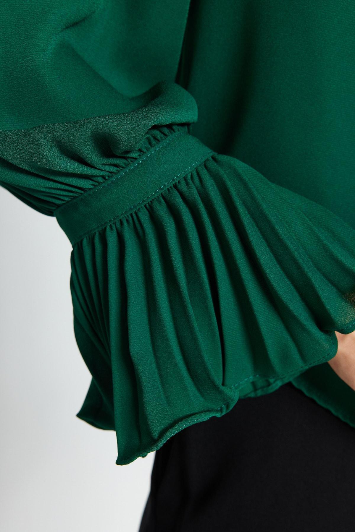 Green Spanish Sleeve Knit Shirt, Emerald, large image number 4