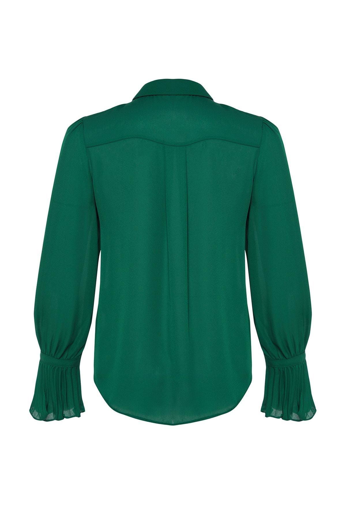 Green Spanish Sleeve Knit Shirt, Emerald, large image number 6