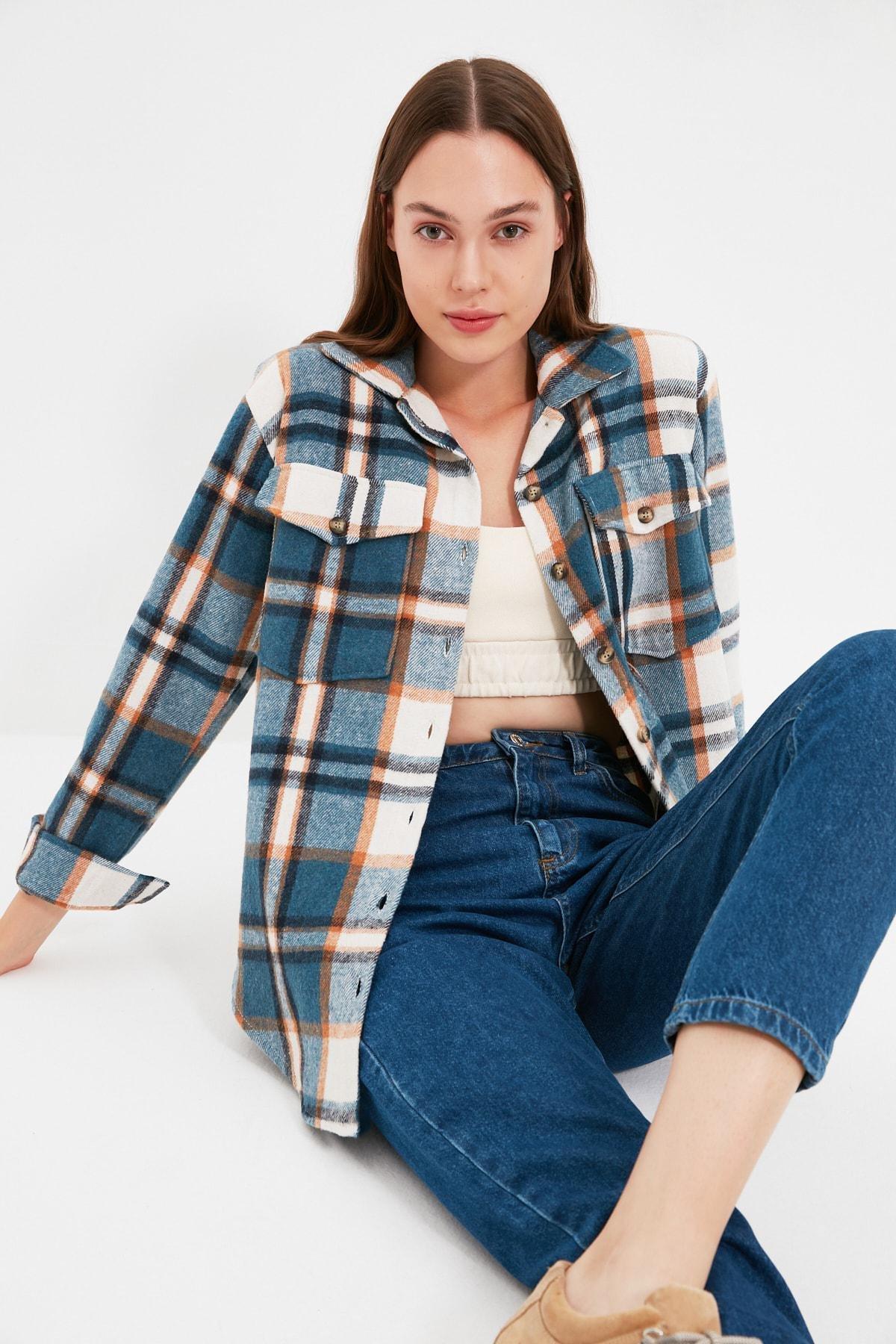 Blue Oversize Shirt, , large image number 0