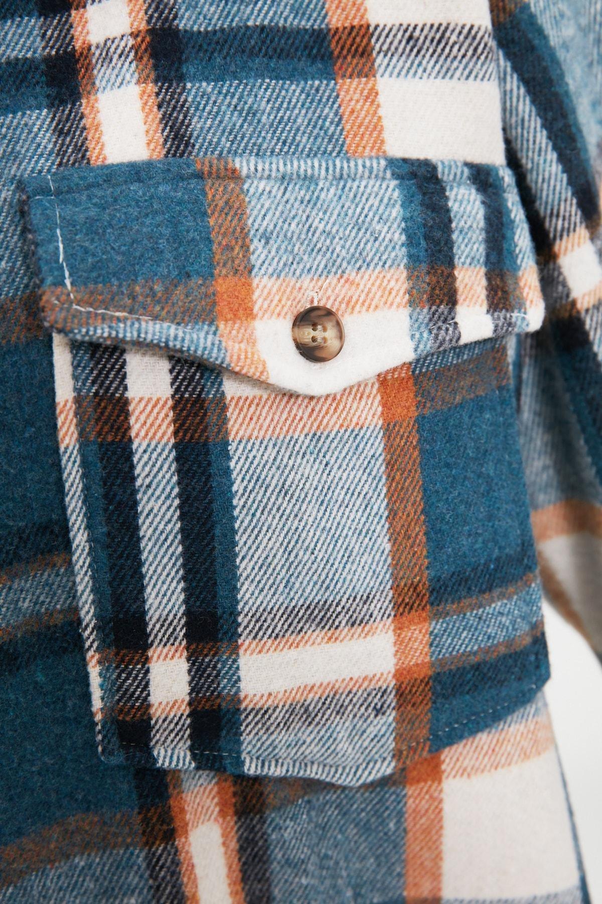 Blue Oversize Shirt, , large image number 3