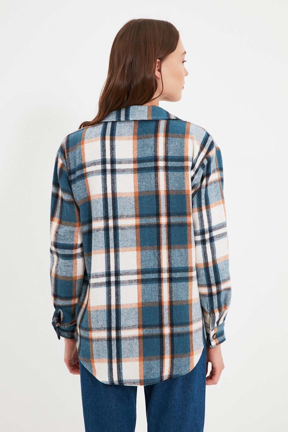 Blue Oversize Shirt, , large image number 4