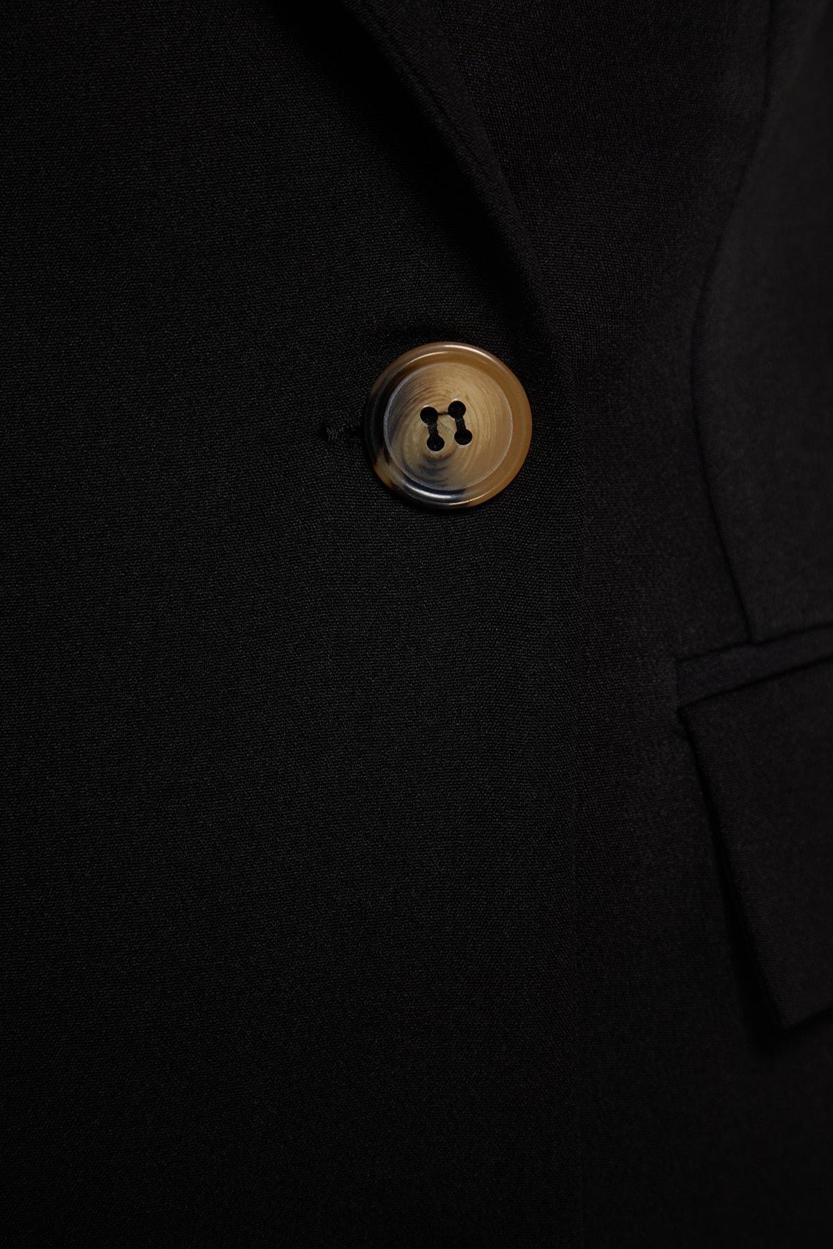 Black Double-Breasted Blazer, , large image number 6