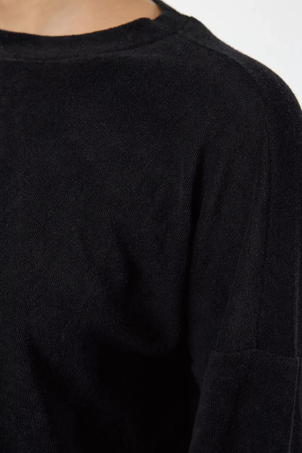 Black Towel Tracksuit Set, , large image number 3