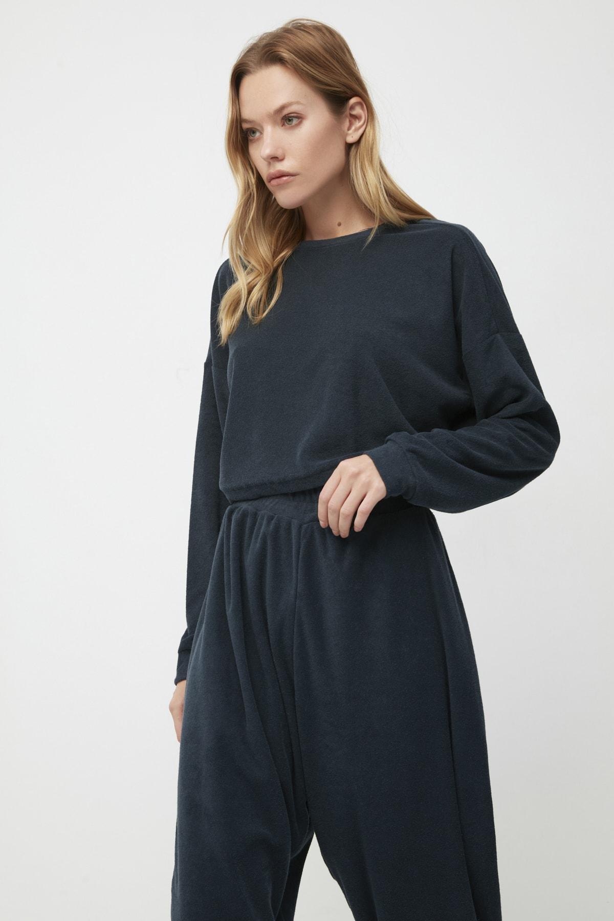 Navy Relaxed Sweatsuit, Dark blue, large image number 1