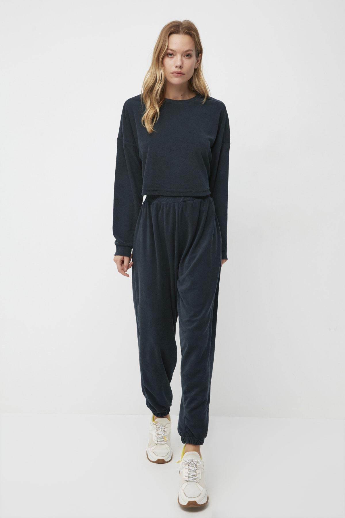 Navy Relaxed Sweatsuit, Dark blue, large image number 3