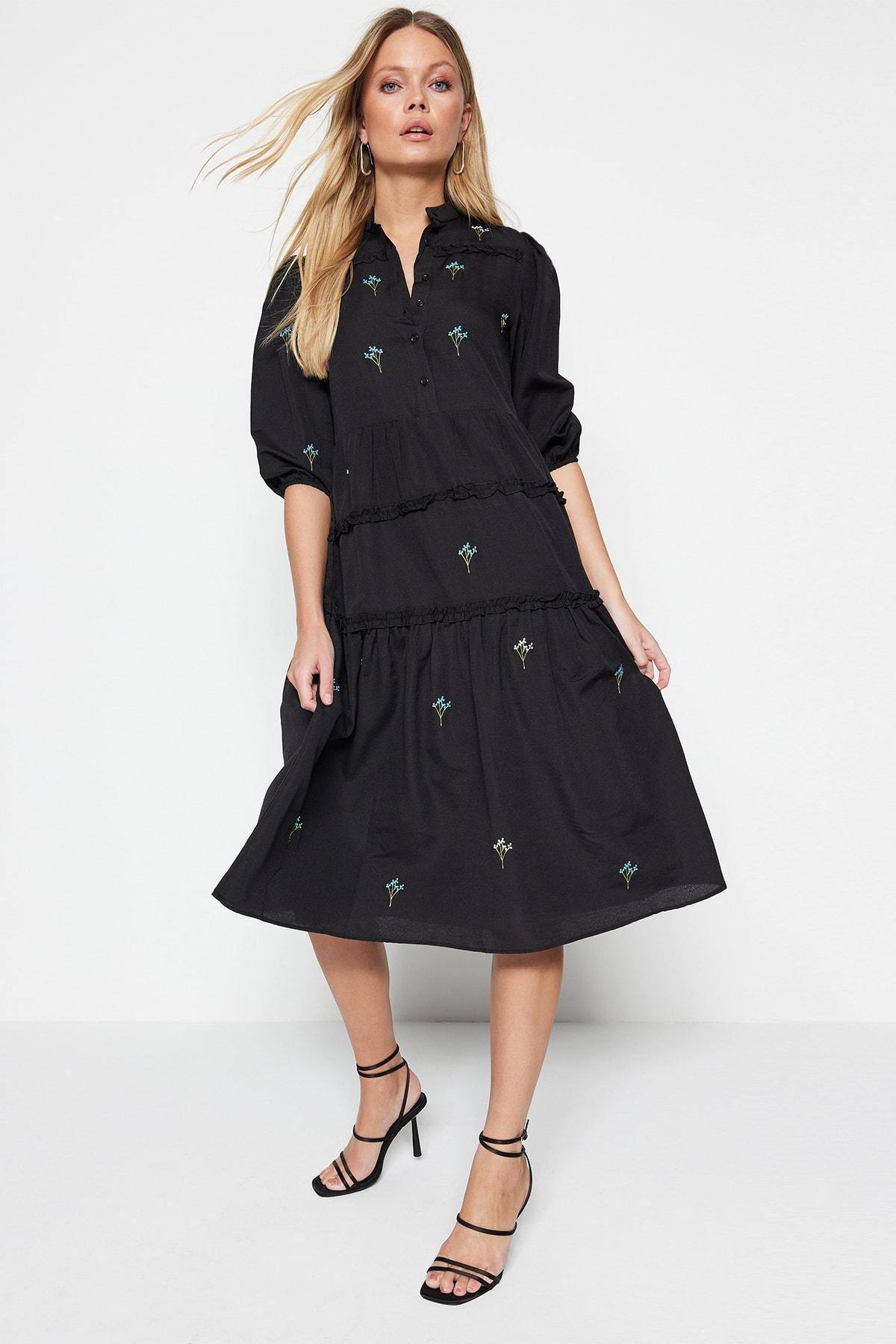 Black Shift Dress, , large image number 1