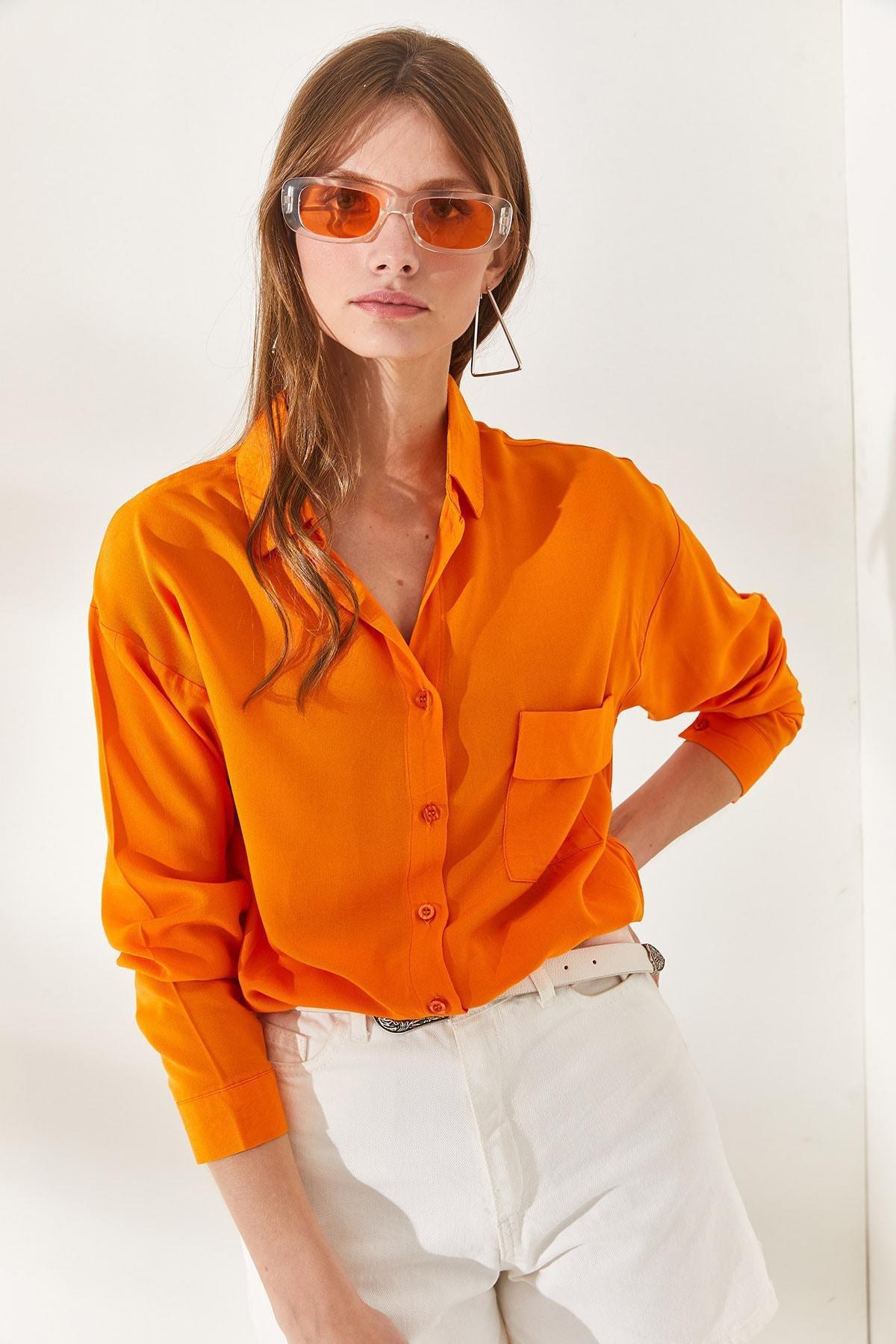 Orange Striped Shirt, , large image number 1