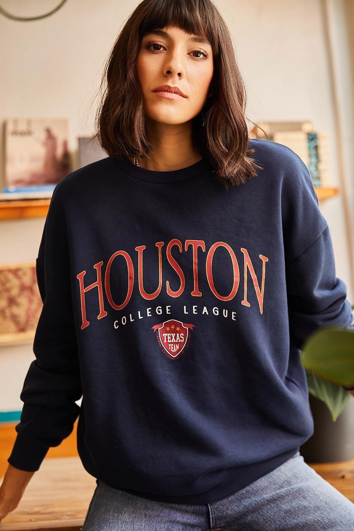 Blue Relaxed Sweatshirt, , large image number 0