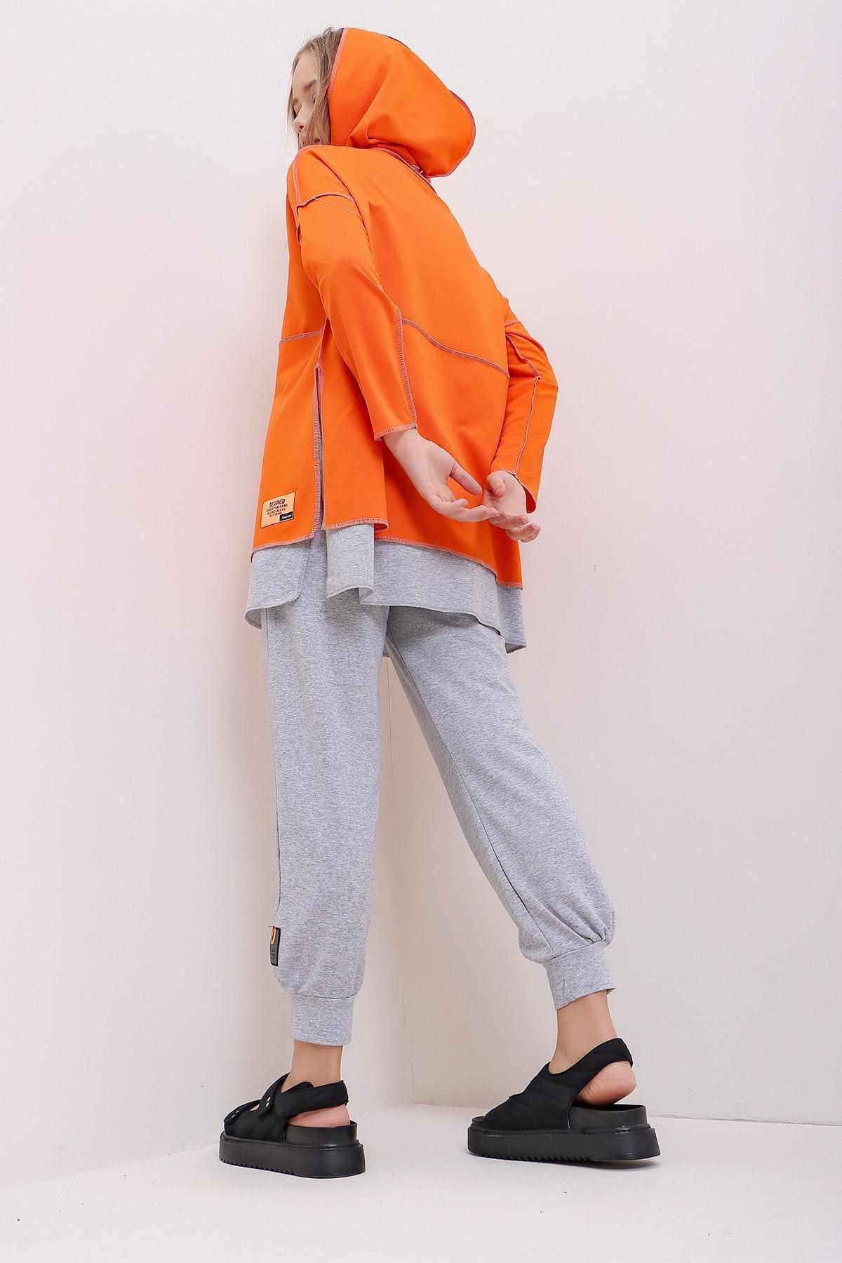 Orange Hooded Co-Ord Set, , large image number 4