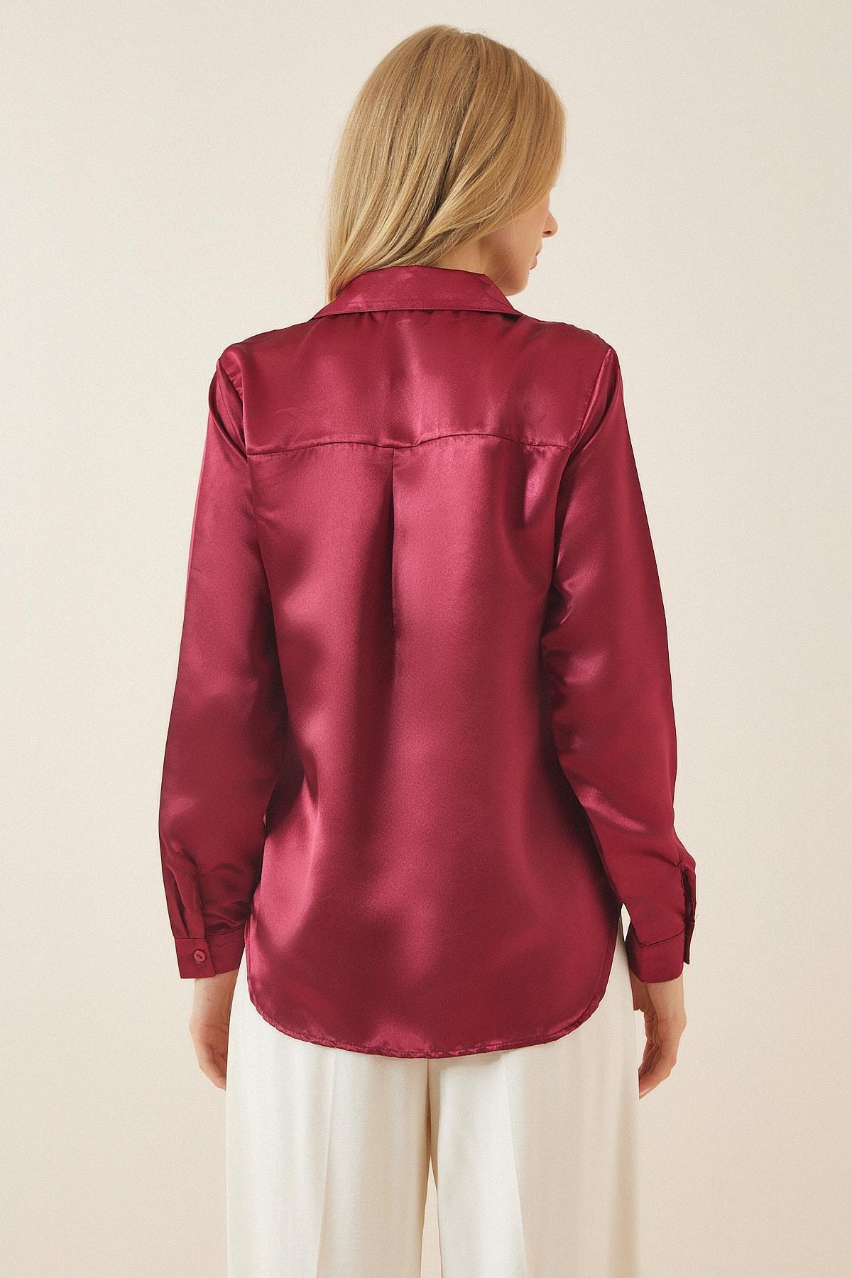 Burgundy Collared Shirt, , large image number 2