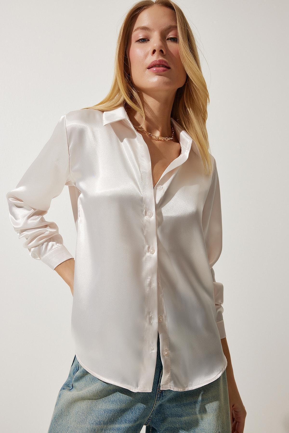 Beige Collared Shirt, , medium