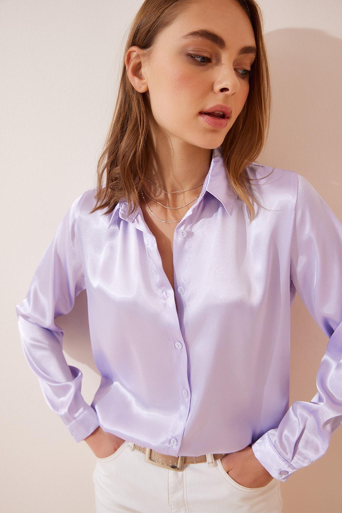 قميص بياقة، بنفسجي, Lilac, large image number 1