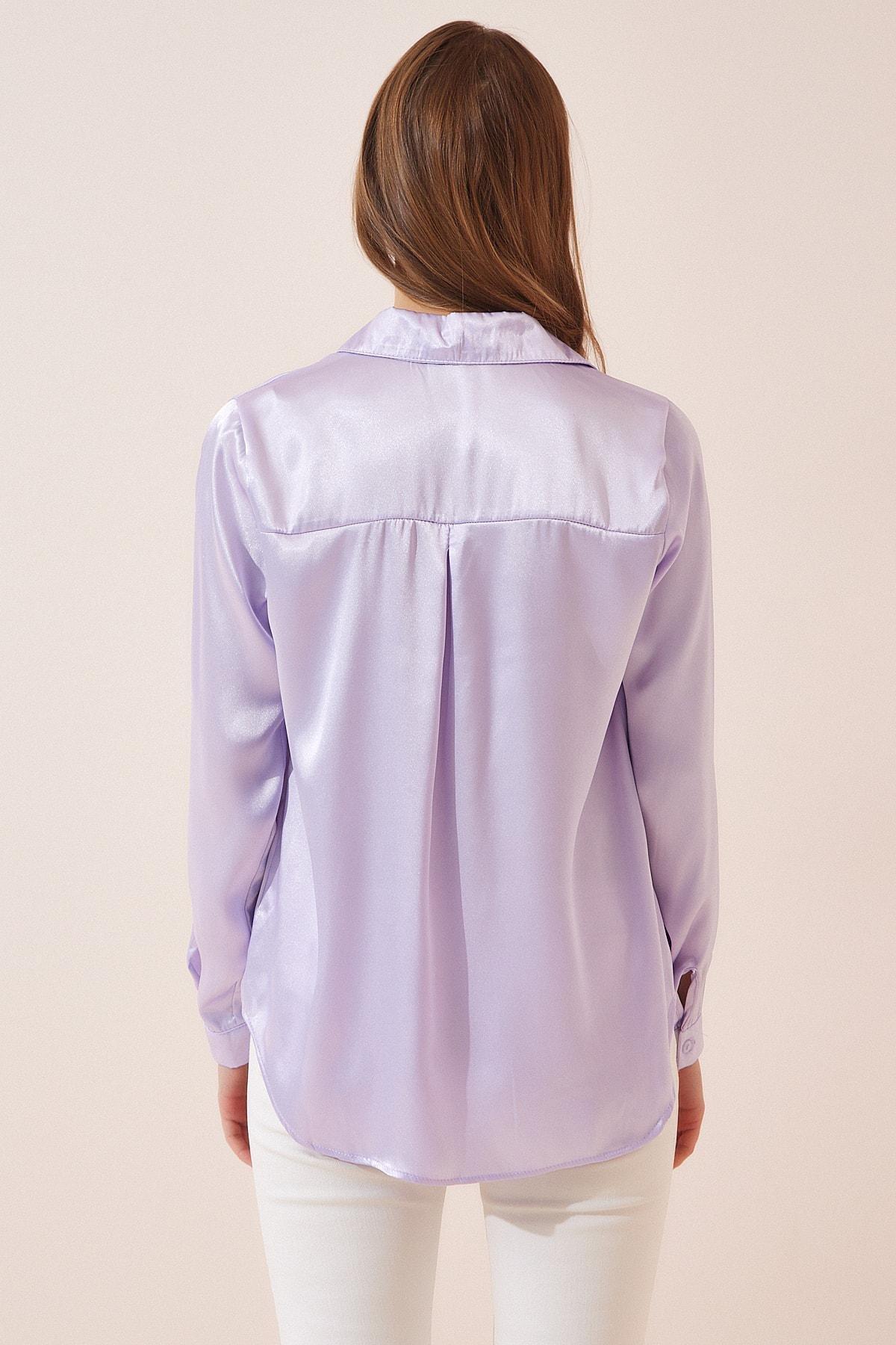 قميص بياقة، بنفسجي, Lilac, large image number 2