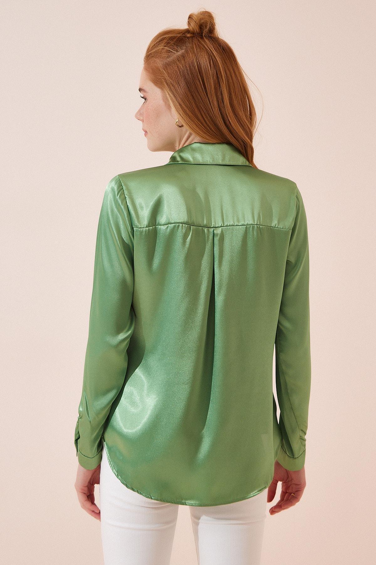 Green Collared Shirt, PISTACHIO GREEN, large image number 4