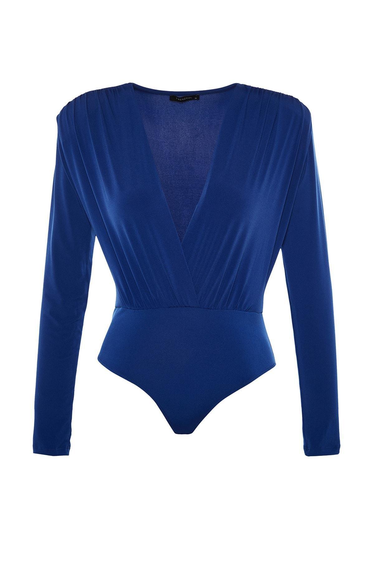 Navy Double-Breasted Bodysuit, , large image number 5