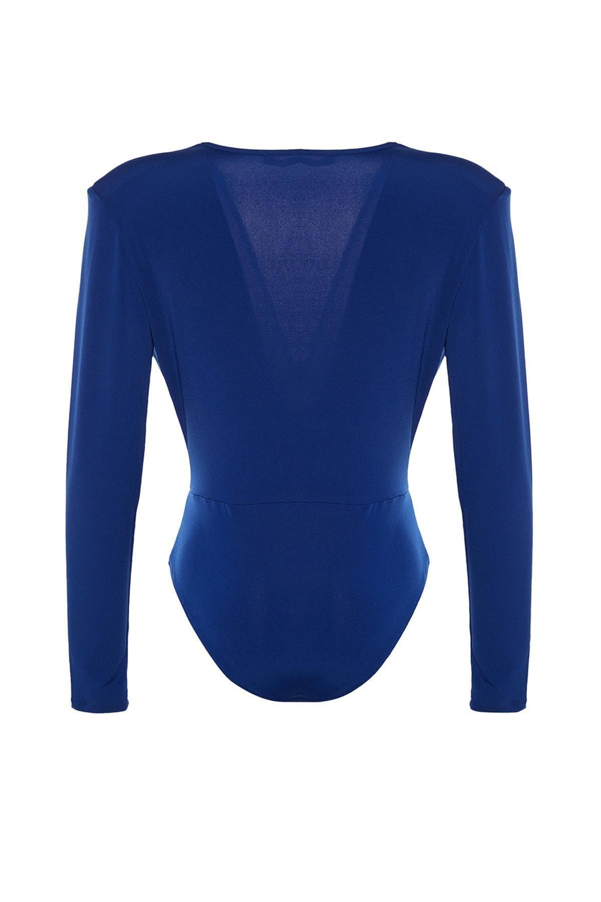 Navy Double-Breasted Bodysuit, , large image number 7