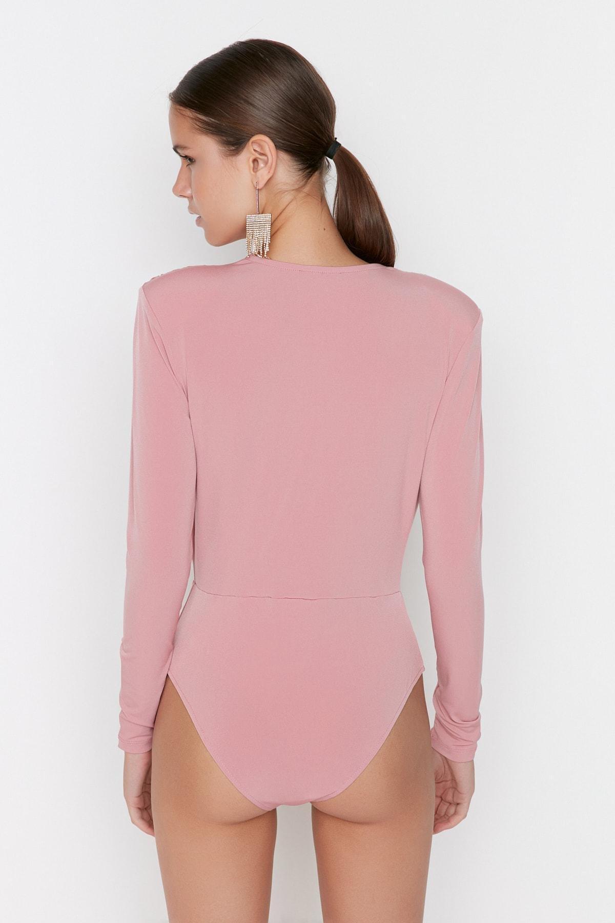 Pink Double-Breasted Bodysuit, , large image number 4