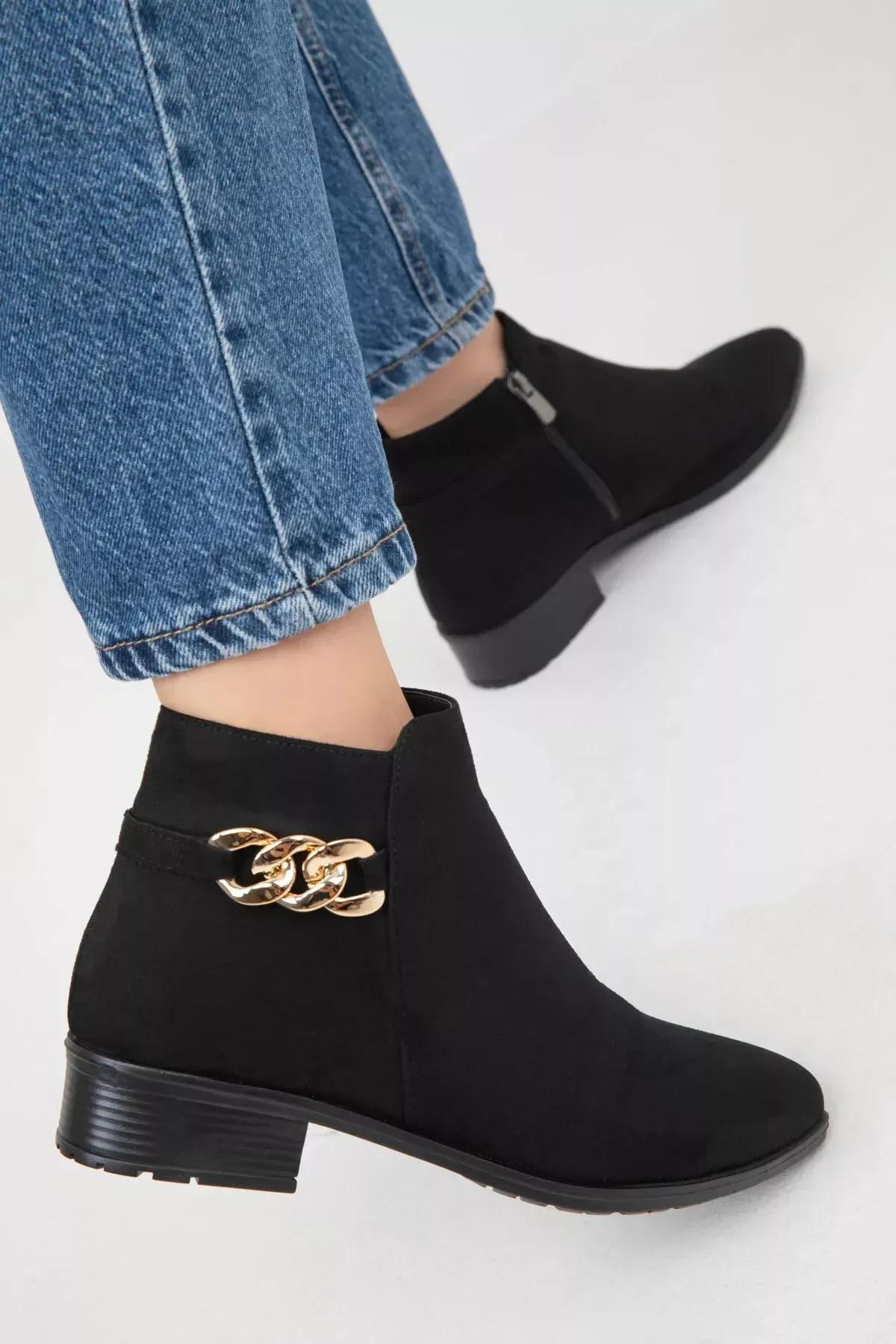 جزمة شمواه، أسود, C101_2531, large image number 1