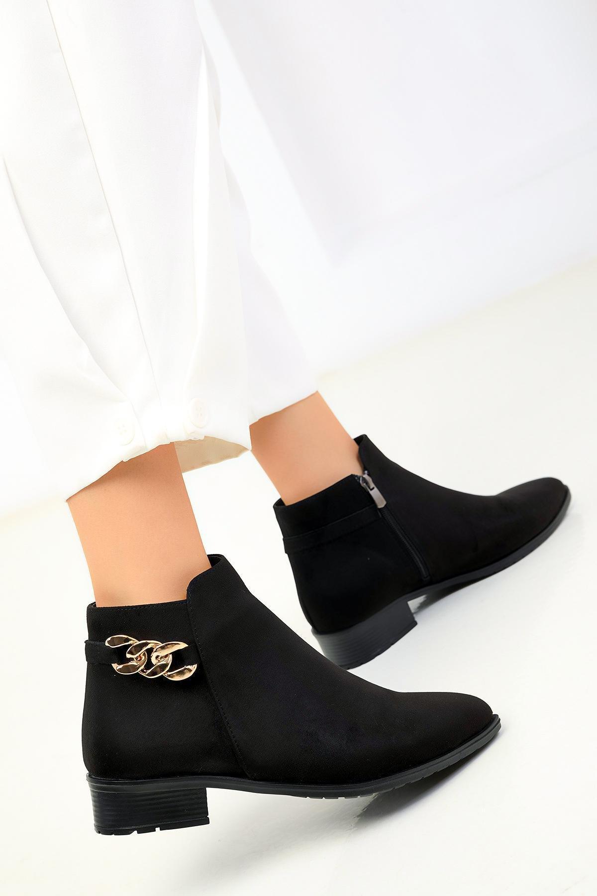 Black Suede Boots, , large image number 2