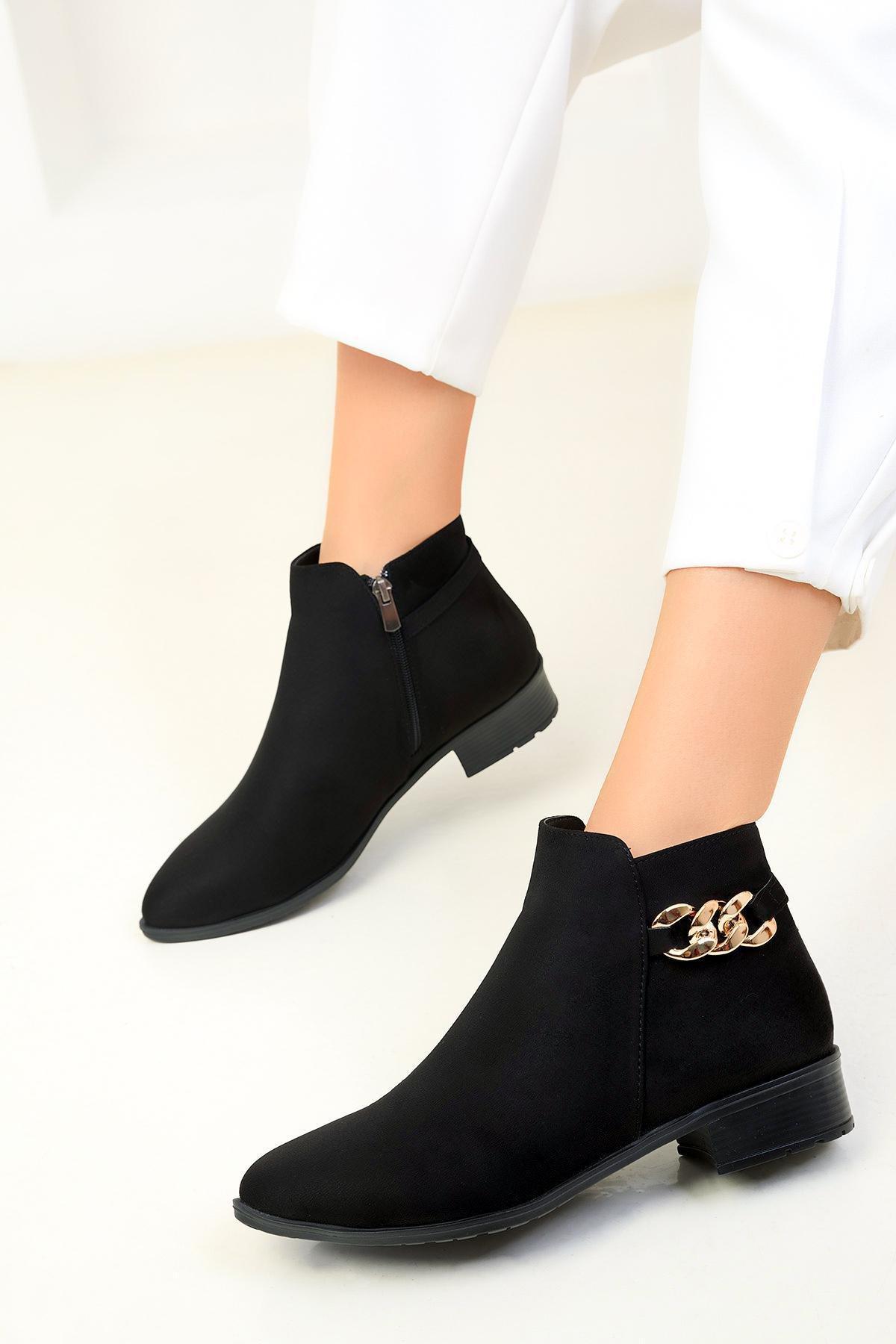 Black Suede Boots, , large image number 3