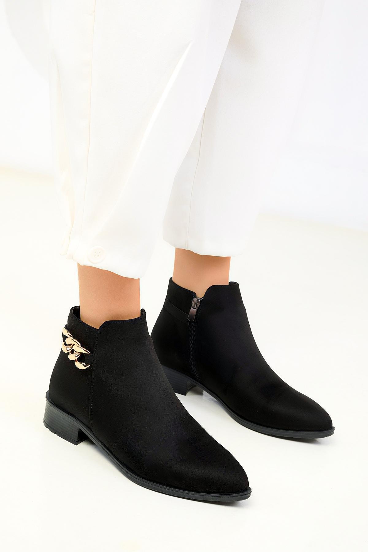 Black Suede Boots, , large image number 4