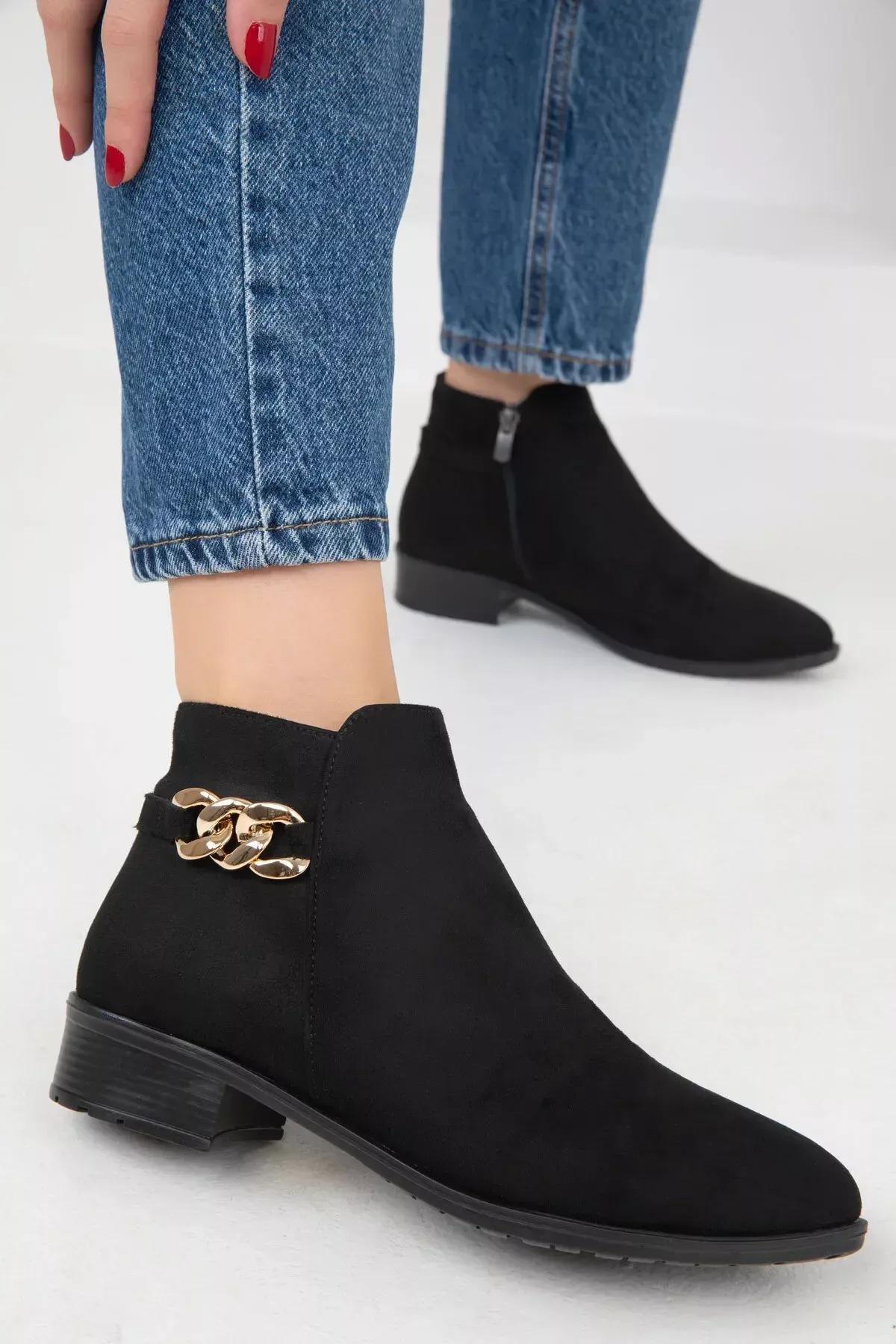 Black Suede Boots, , large image number 5