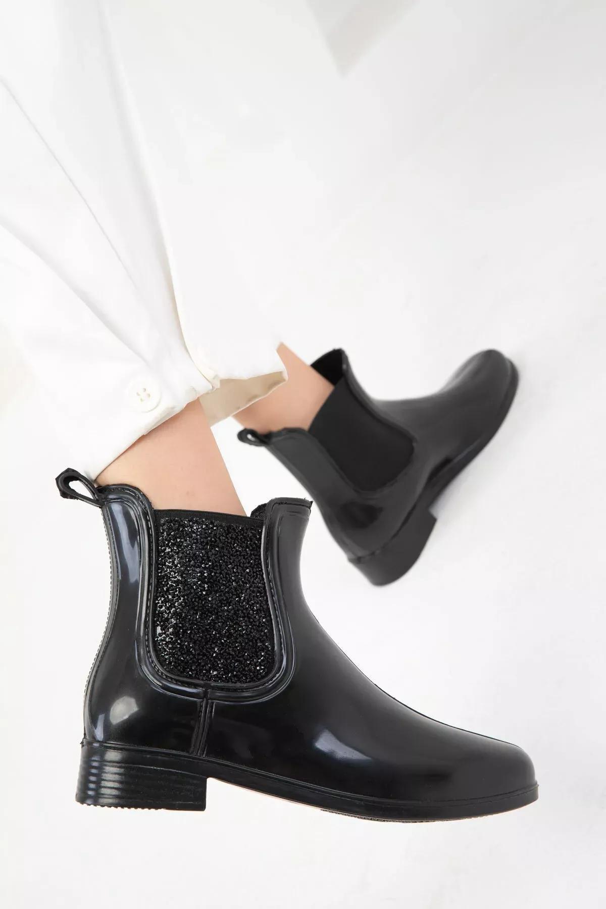 Black Ankle Boots, , large image number 0