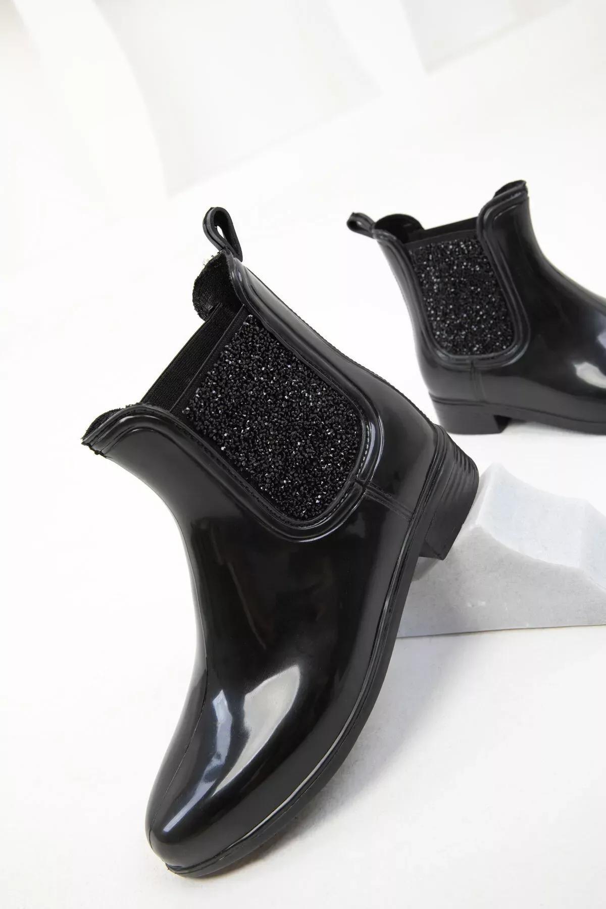 Black Ankle Boots, , large image number 1
