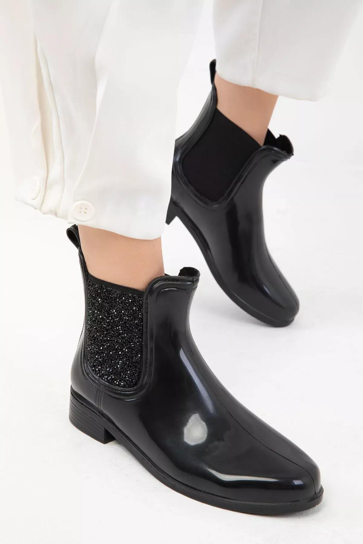 Black Ankle Boots, , large image number 4